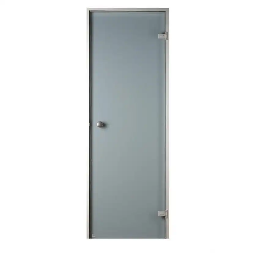 Bastudörr Sauna Sweden Aluminium Grå