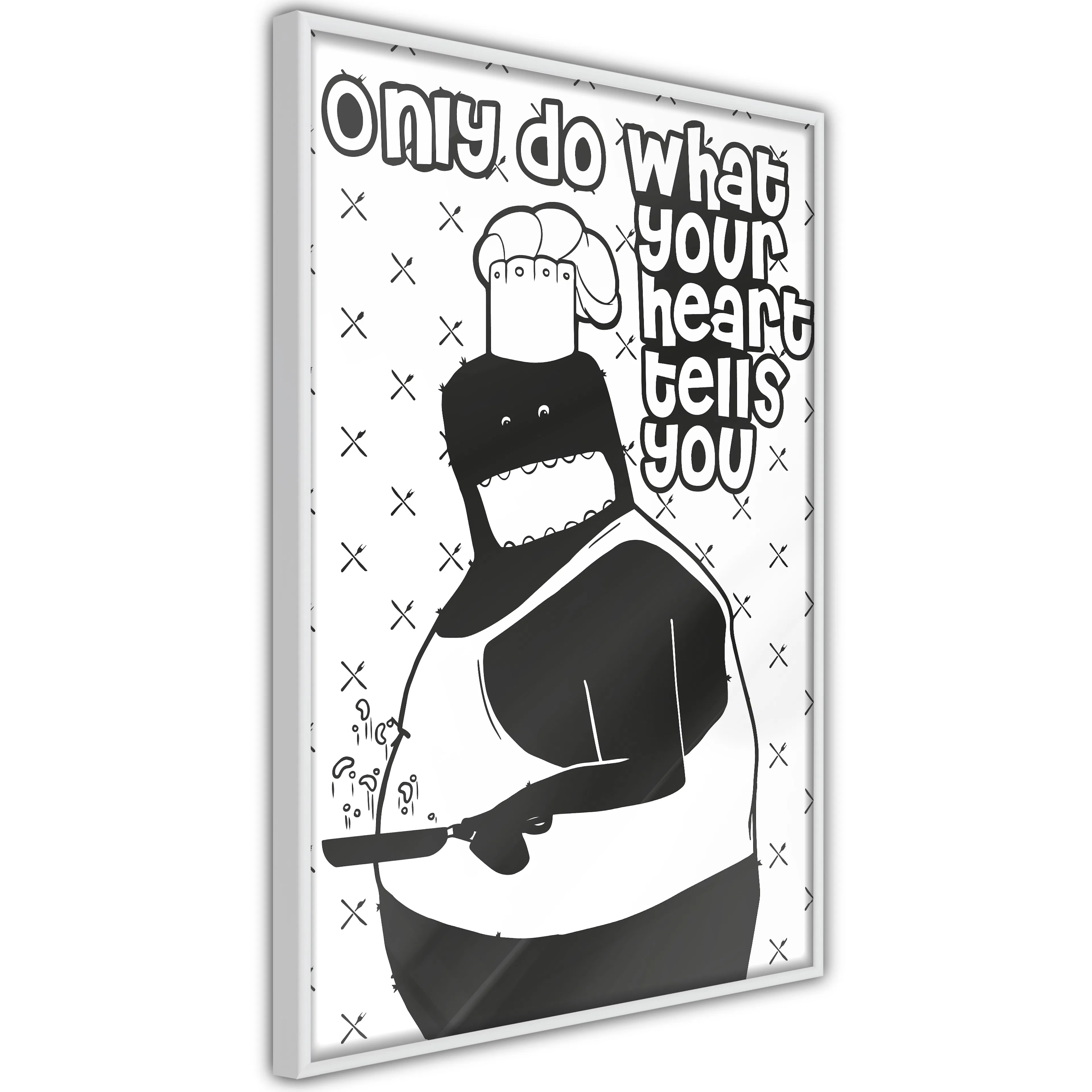 Poster Artgeist Affisch Only Do What Your Heart Tells You