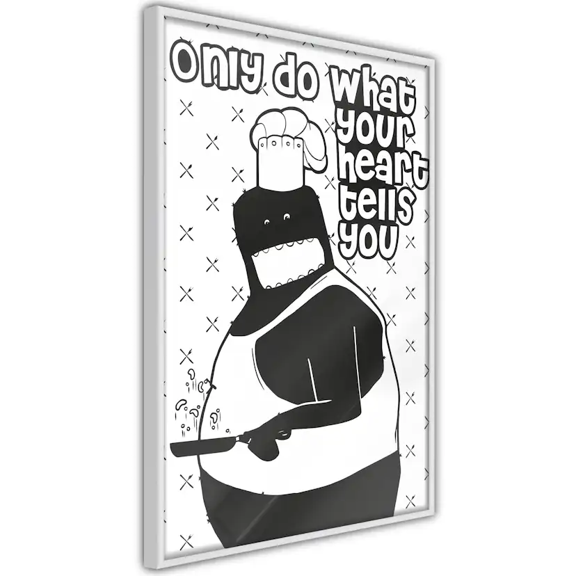 Poster Artgeist Affisch Only Do What Your Heart Tells You