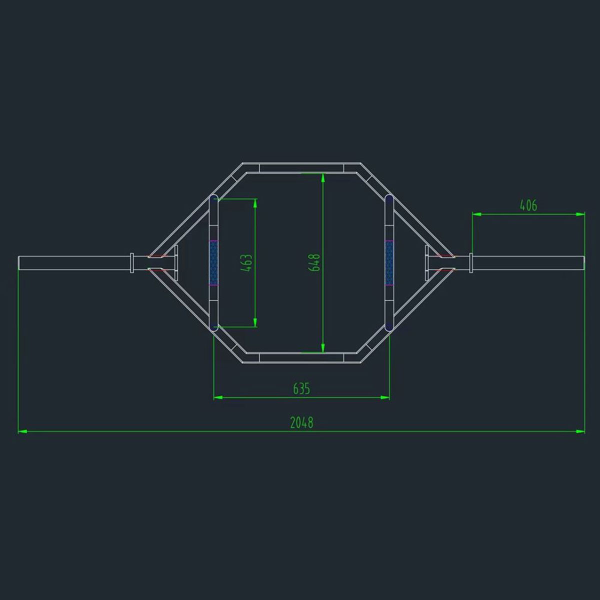 Hexbar Master Fitness Nero