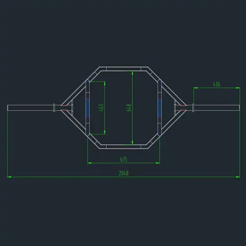 Hexbar Master Fitness Nero