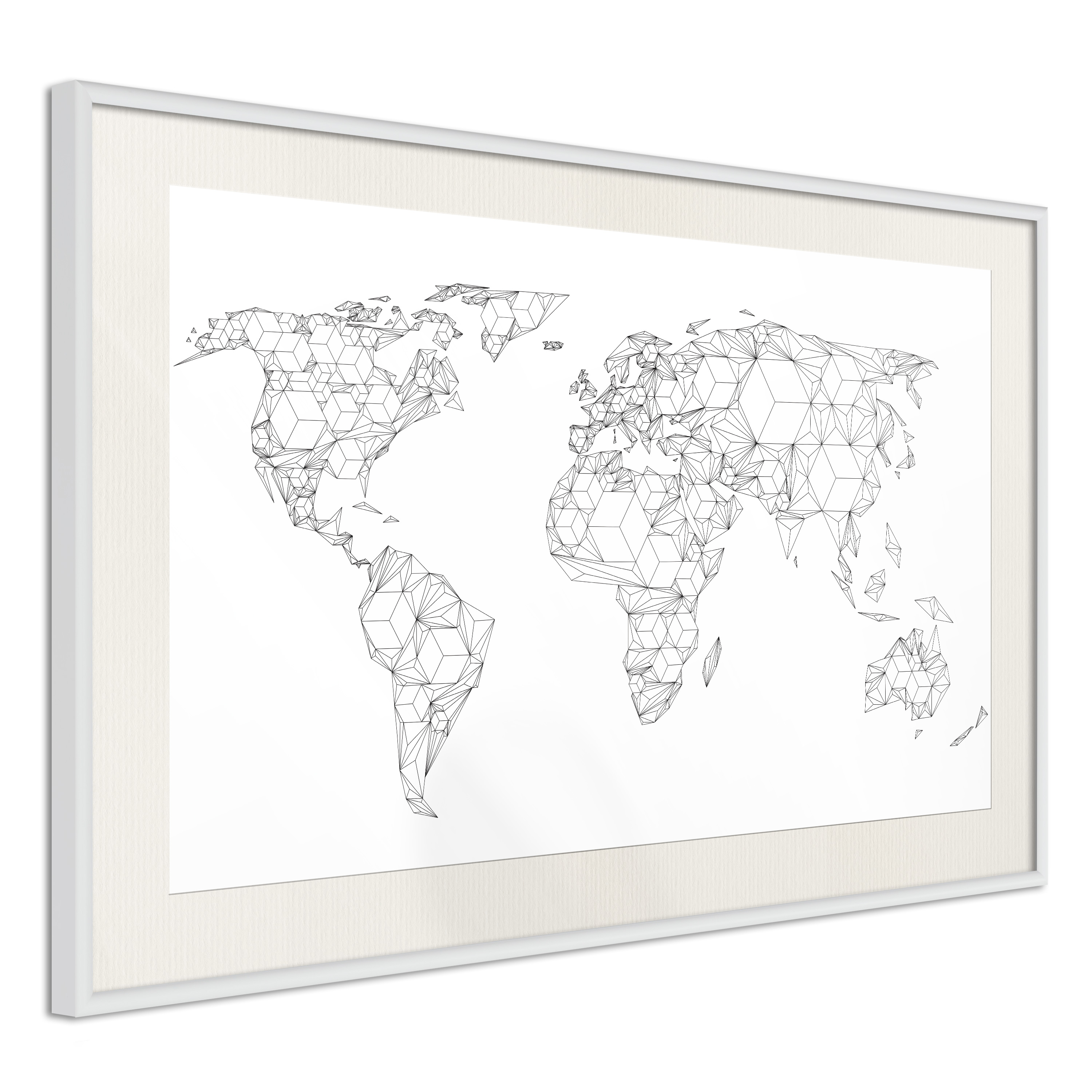 Poster Artgeist Affisch Geometric Map