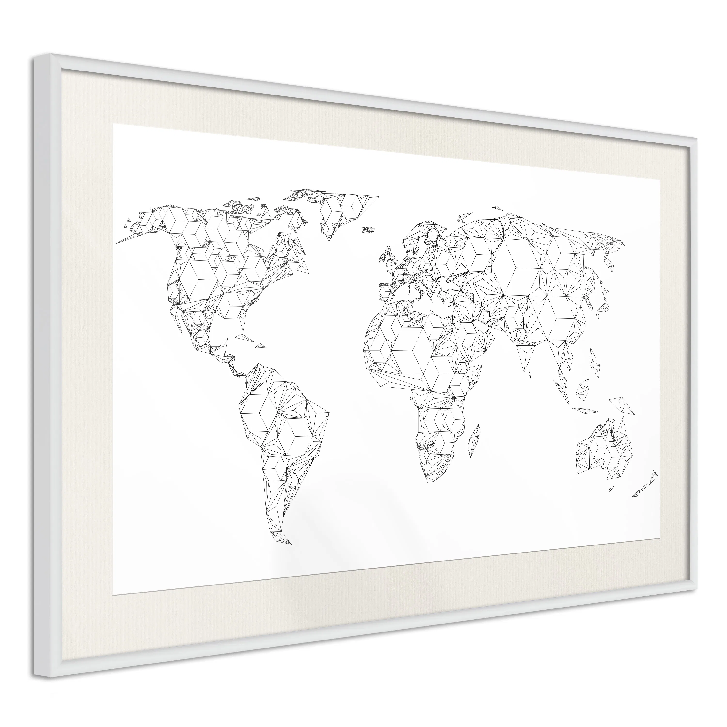 Poster Artgeist Affisch Geometric Map