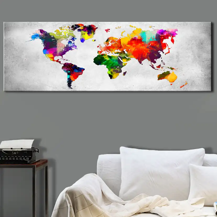 Tavla Arkiio World Map Coloured Revolution