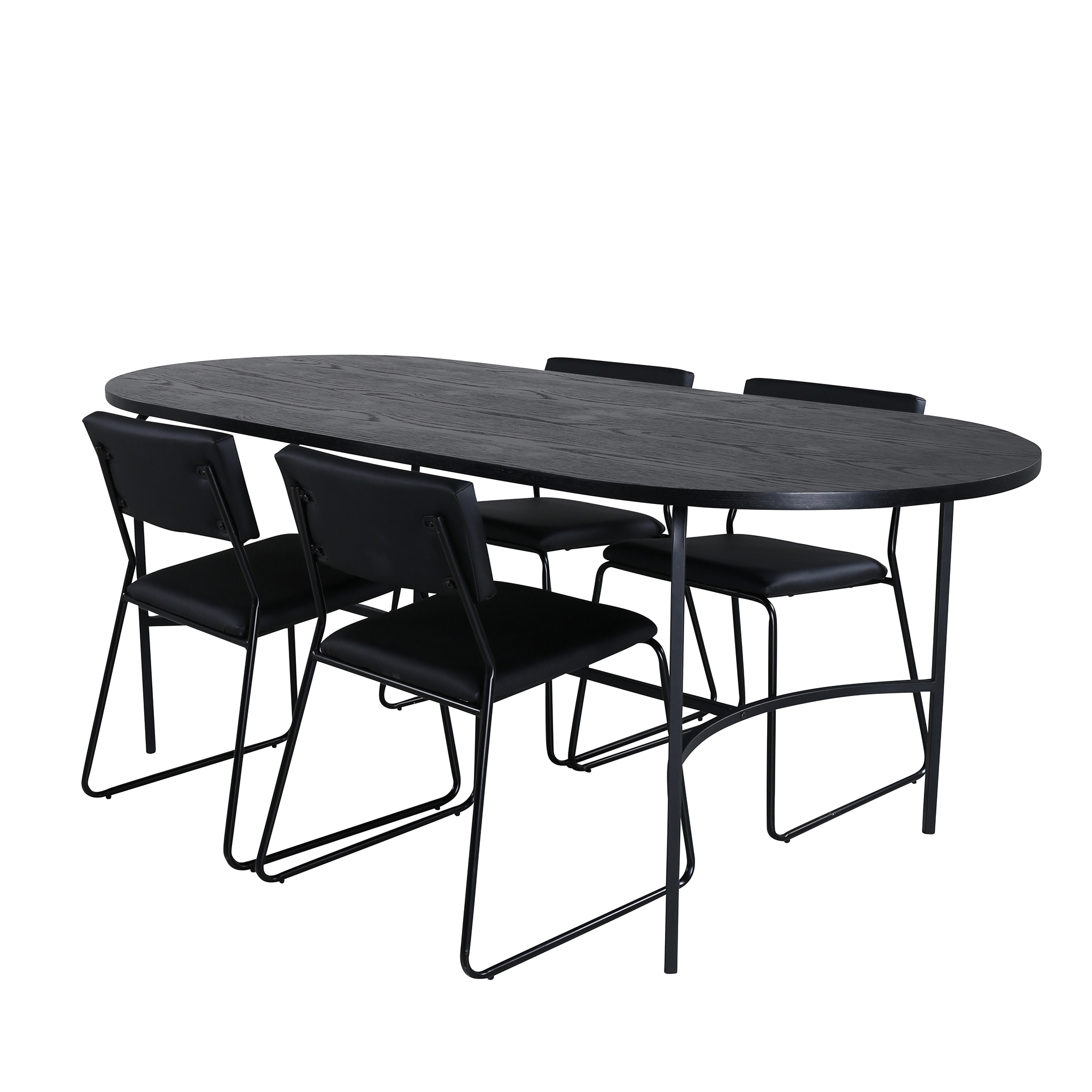 Matgrupp Venture Home San Francisco med 4 Kungshamn Stolar Konstläder