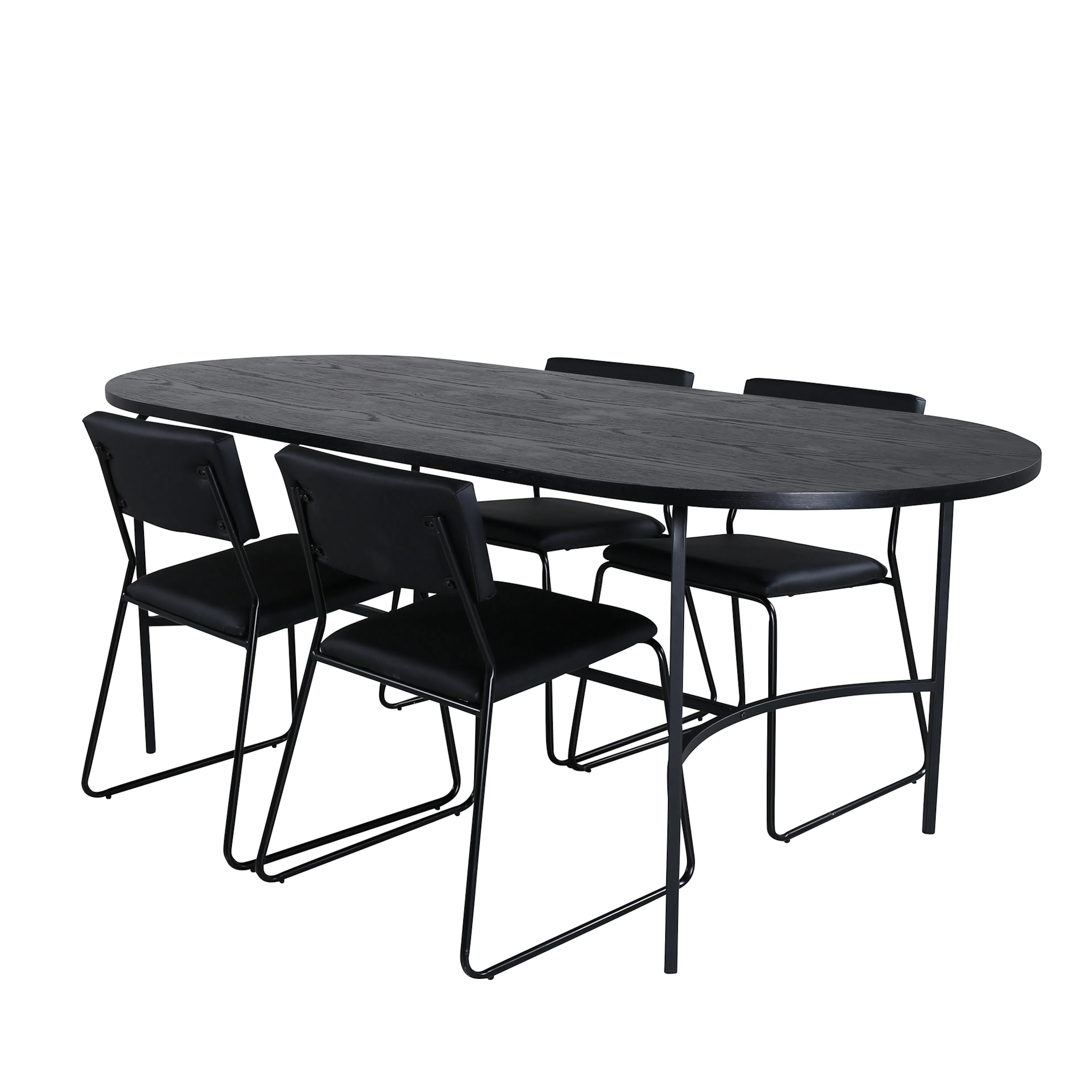 Matgrupp Venture Home San Francisco med 4 Kungshamn Stolar Konstläder