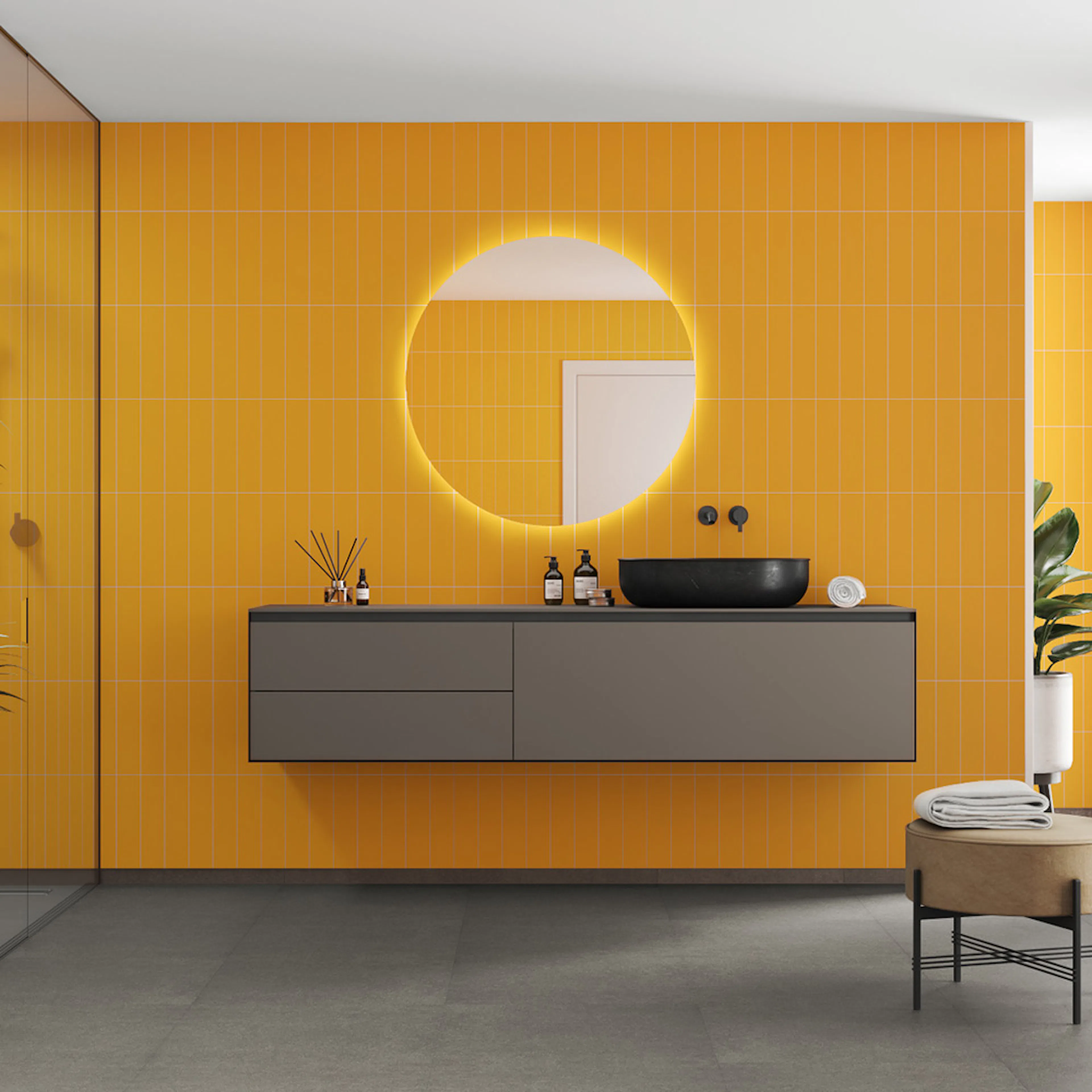 Våtrumsskiva Fibo 2167-M0830 EM Deep Yellow 10x620x2400 mm