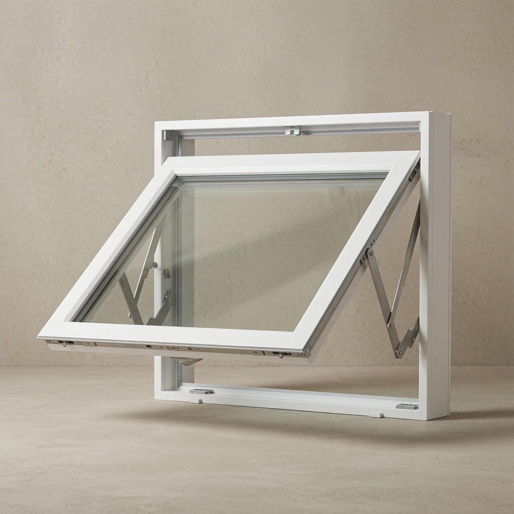 Vridfönster Sveafönster Stabil PVC 3-glas
