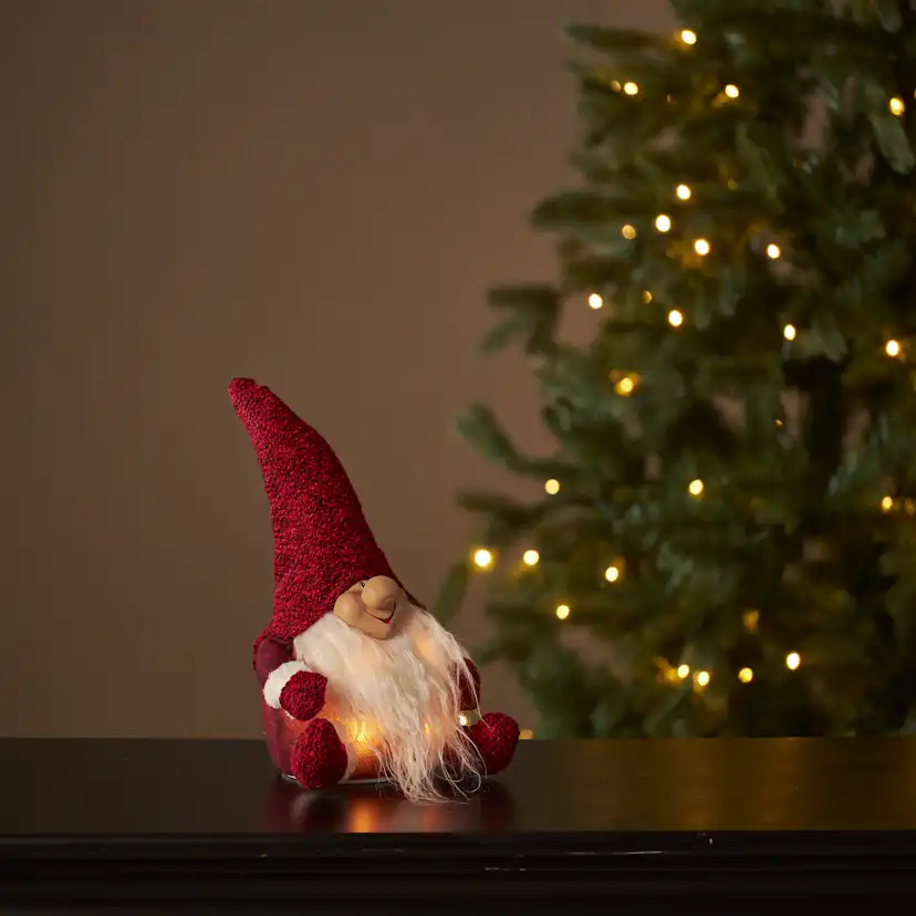 LED Santa Red 34cm Röd