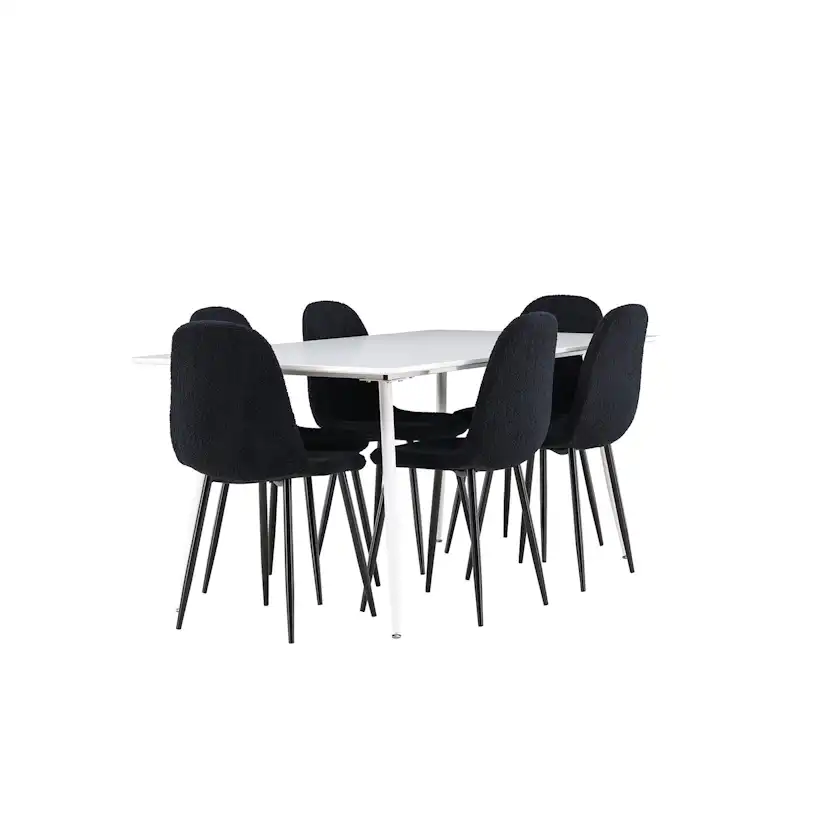 Matgrupp Venture Home Silar 180 med 6 st Polar Stolar Teddy