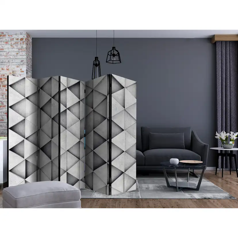 Rumsavdelare Arkiio Grey Triangles II 225x172 cm