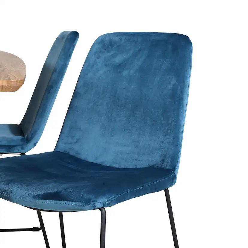 Matgrupp Venture Home Ina med 4 Muscot Stolar Sammet