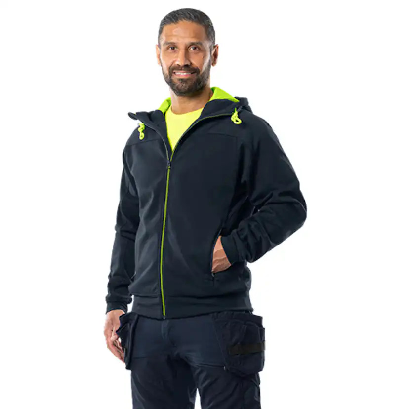 Sweatshirt-jacka Fristads med huva 7550 GSM
