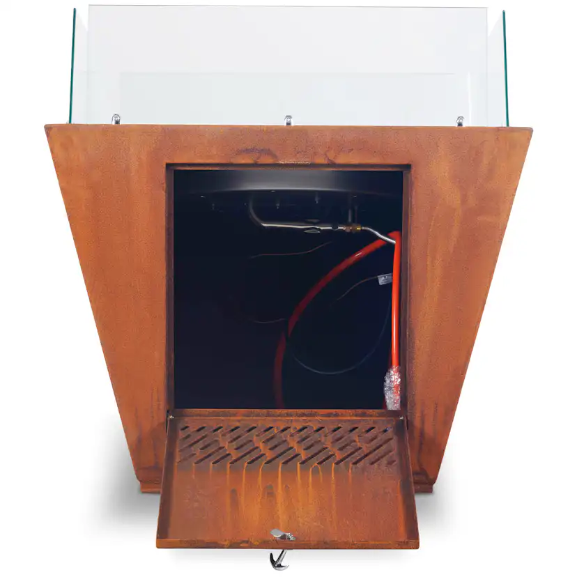 Eldstad Lyfco Cortenstål Gasoldriven Husum