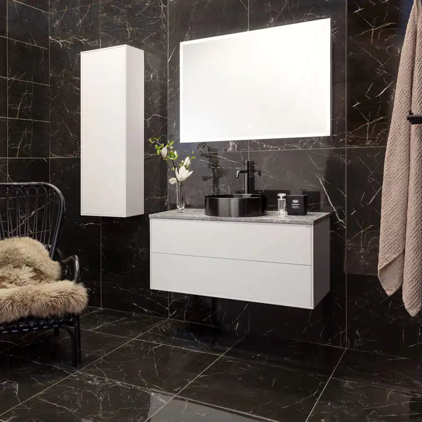 Klinker Ceramiche Keope Elements Lux Port Laurent Svart 30x60 cm