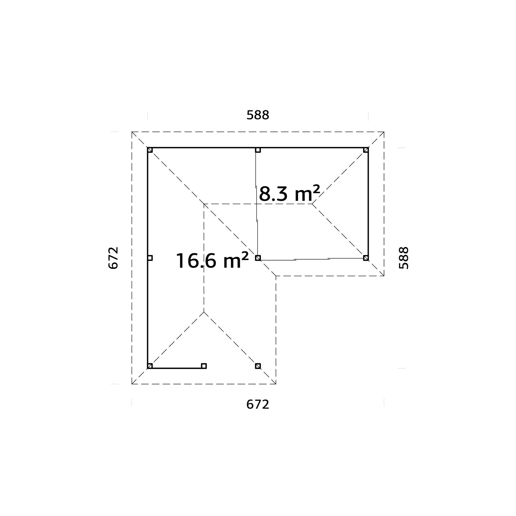Uterum Palmako Bianca 24,9 m2 Set 209 Slide