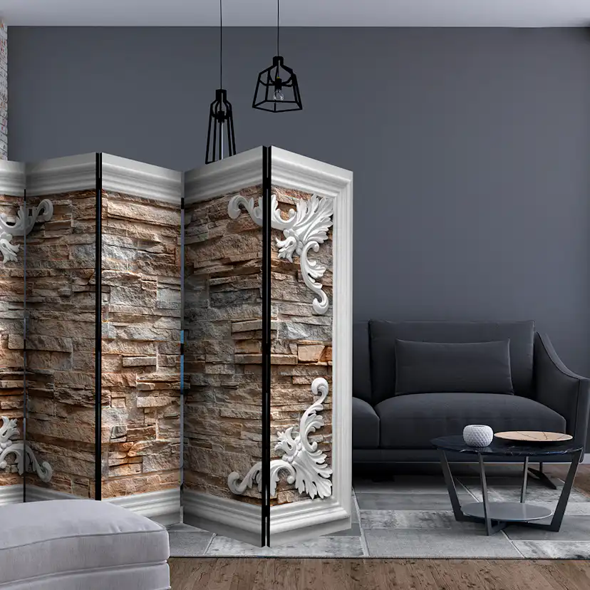 Rumsavdelare Arkiio Brick In The Frame Brown II 225x172 cm