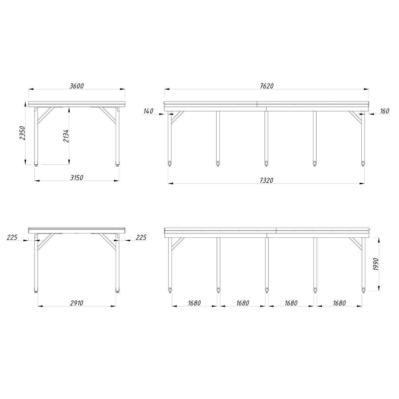 Karl 23,1 m2 Impregnerad transparent