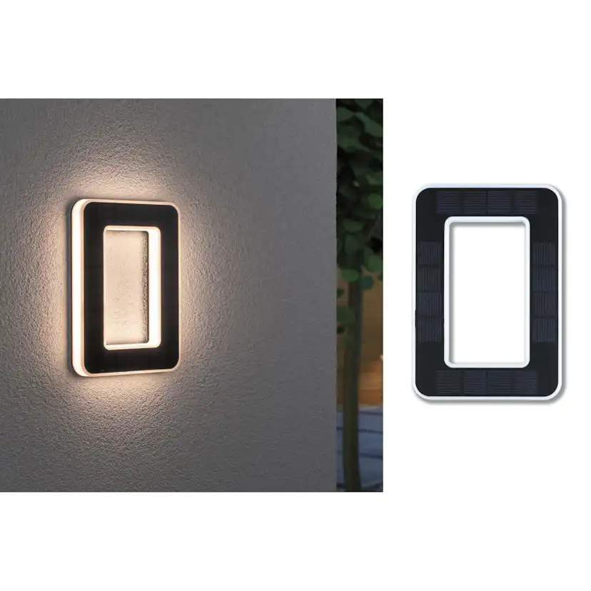 Fasadbelysning Solcell LED Paulmann Husnummer 0-9 med belysning inkl. utbytbart batteri IP44