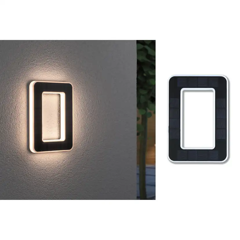Fasadbelysning Solcell LED Paulmann Husnummer 0-9 med belysning inkl. utbytbart batteri IP44