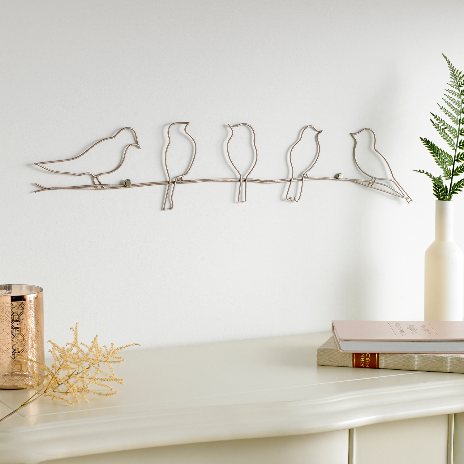 Metallkonst Art for the Home Fåglar