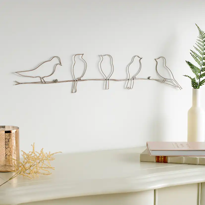 Metallkonst Art for the Home Fåglar