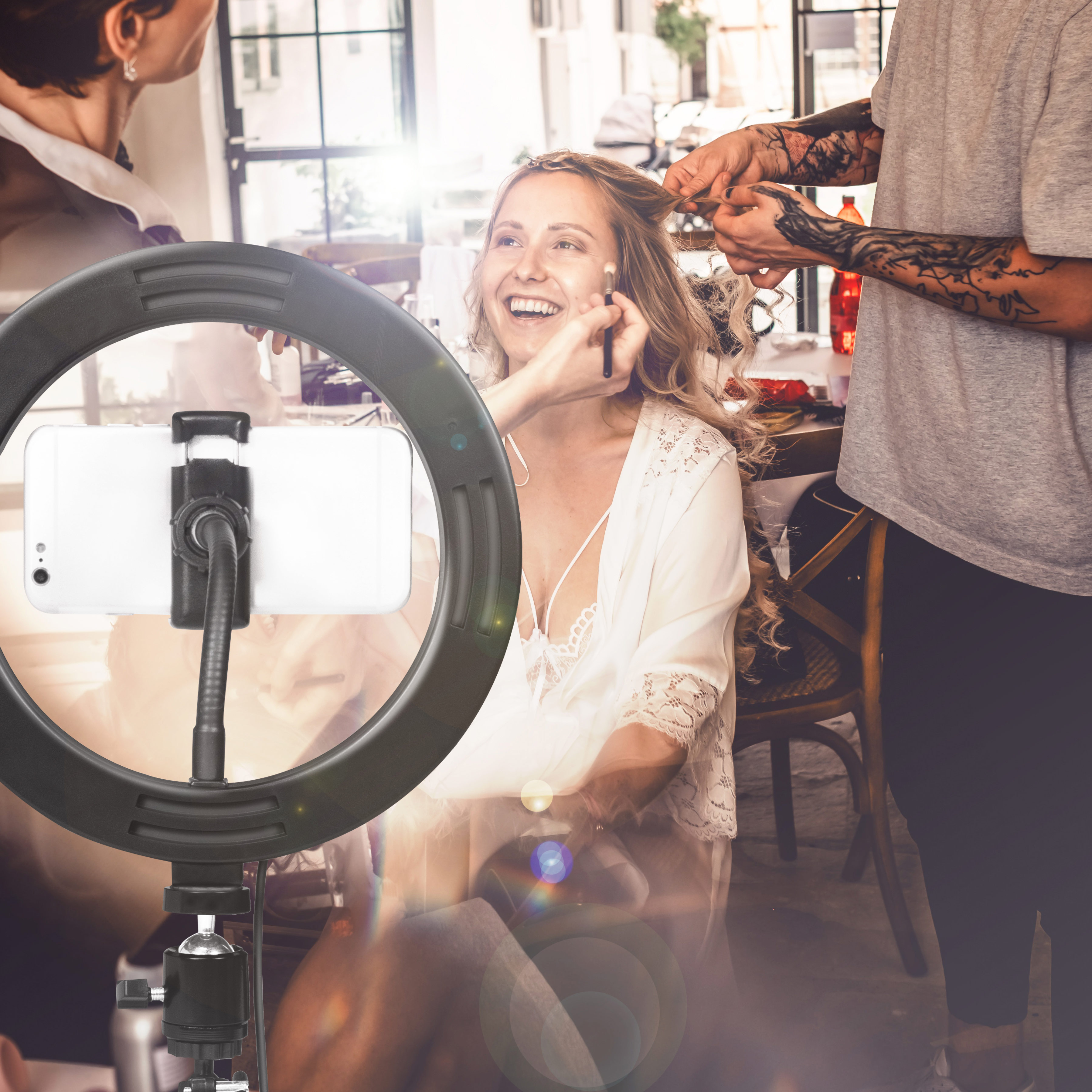 Ljusring LogiLink För Smartphone Ø20 cm Utan Stativ
