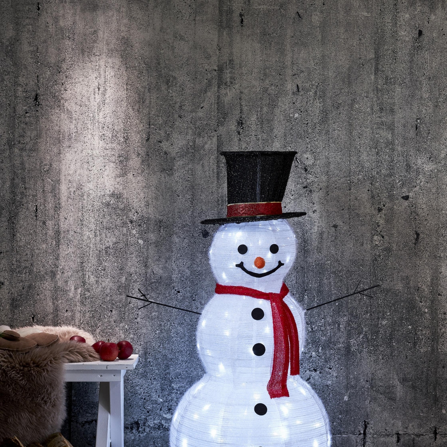 Dekorationsbelysning Star Trading Tecidy Outdoor Snowman 120 cm