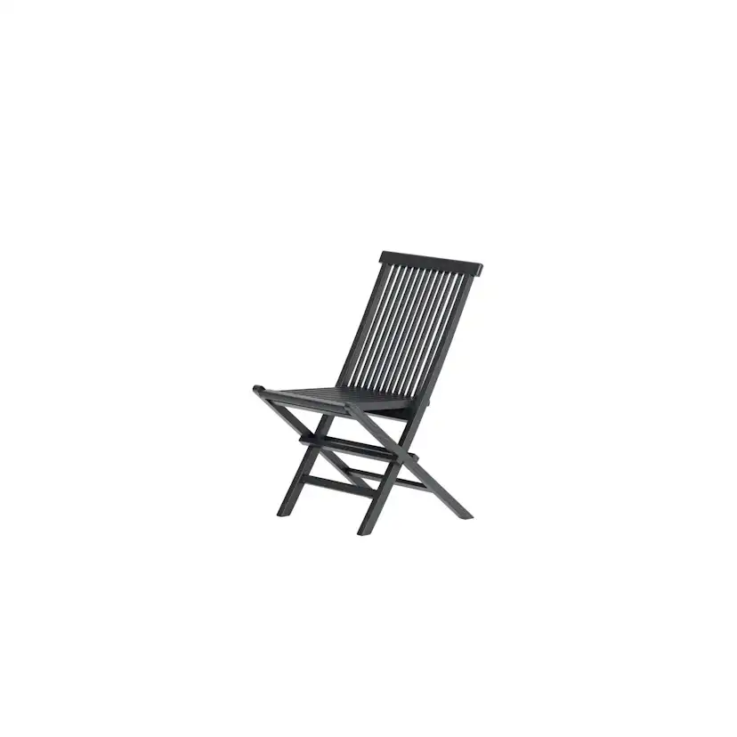 Matstol Venture Home Kenya Svart Teak Fällbar