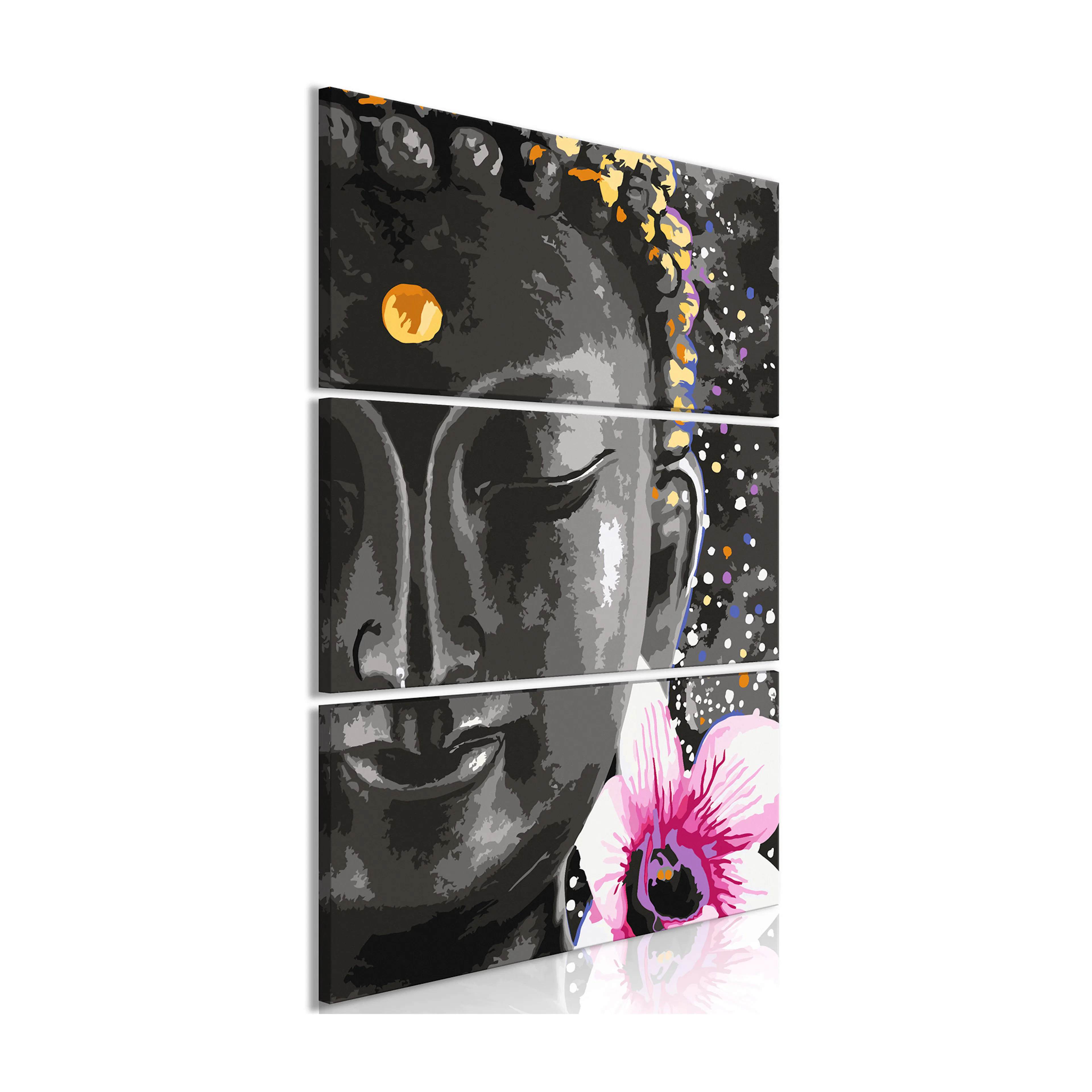 Tavla Arkiio Buddha and Flower 3 delar