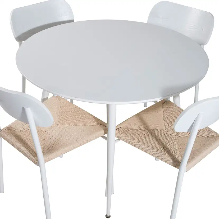 Matgrupp Venture Home Plake med 4 Peggy Stolar Runt