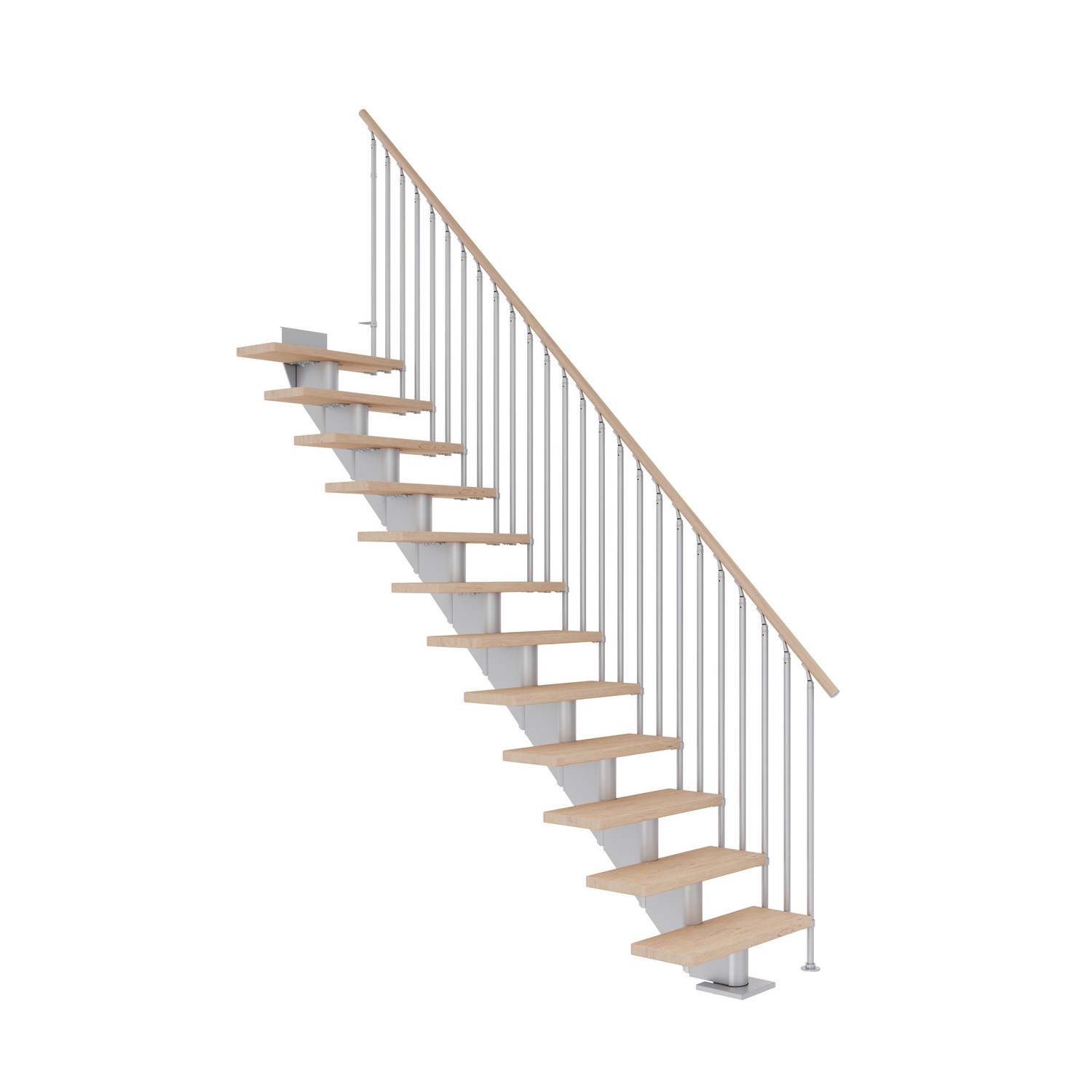 HAMBURG ek vit oljad rak pearl grey CLASSICIII 11T 85W Grå, LxB: 2230x890 mm