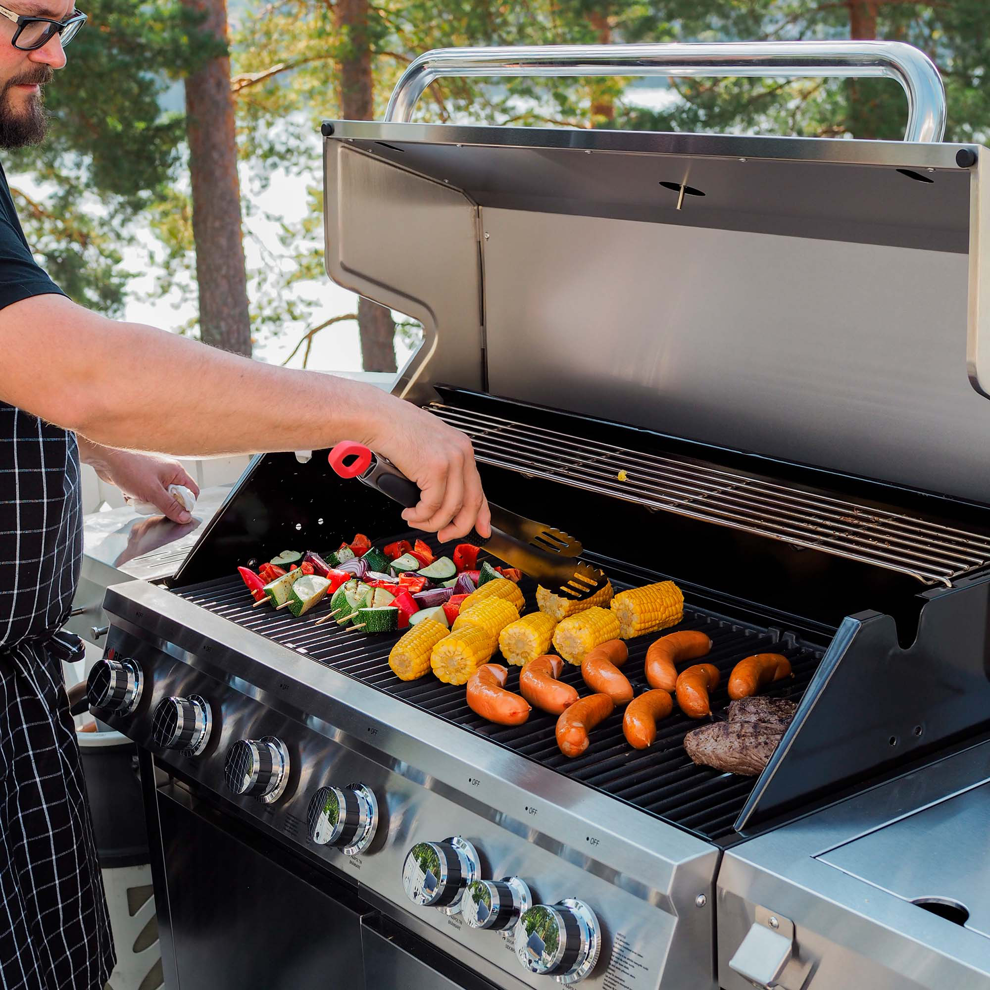 Gasolgrill Kobe Premium 6+1 RST PRE Grå