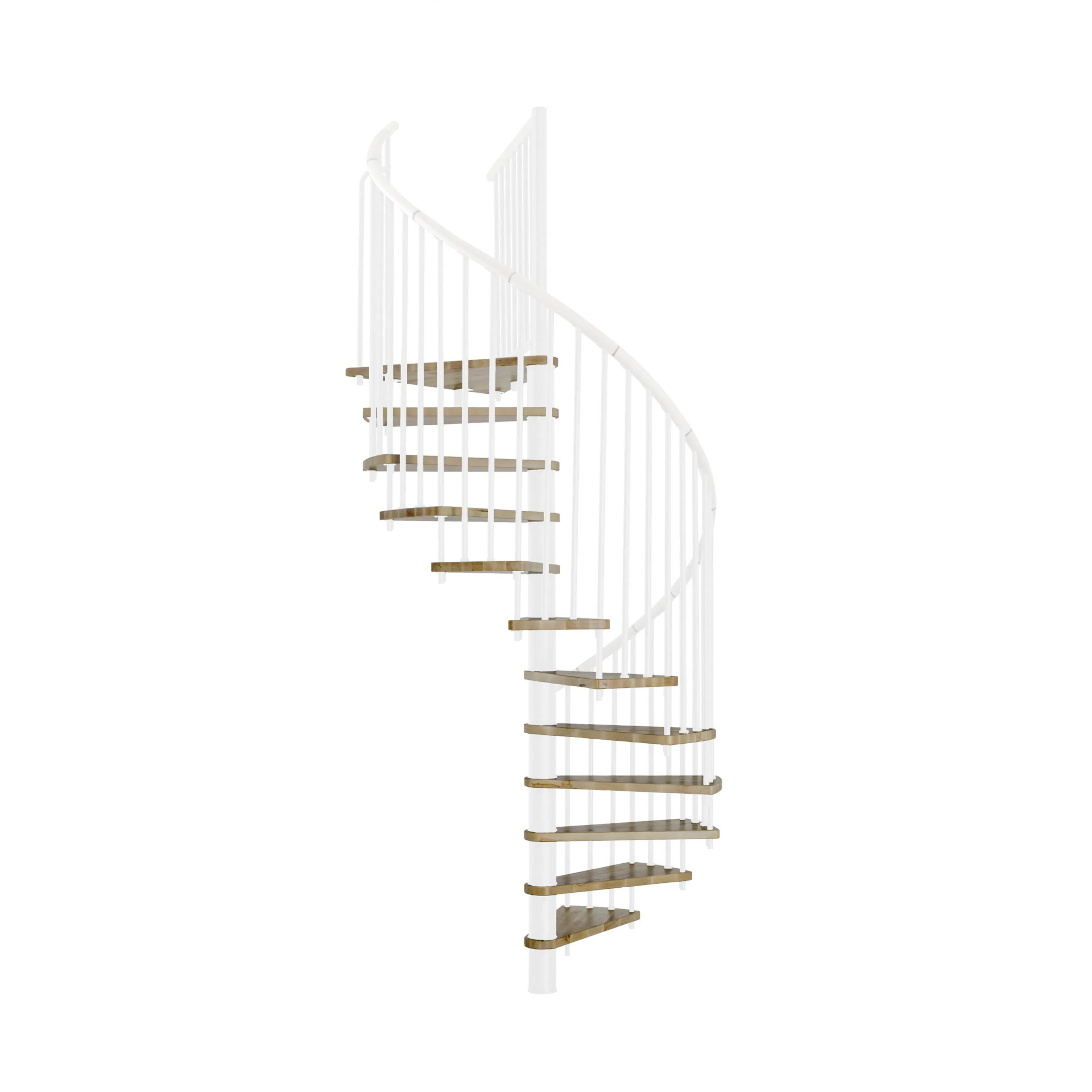 Euro Design spiraltrappa - Ø1400 mm Ek Vit Ek, Ø 1400 mm