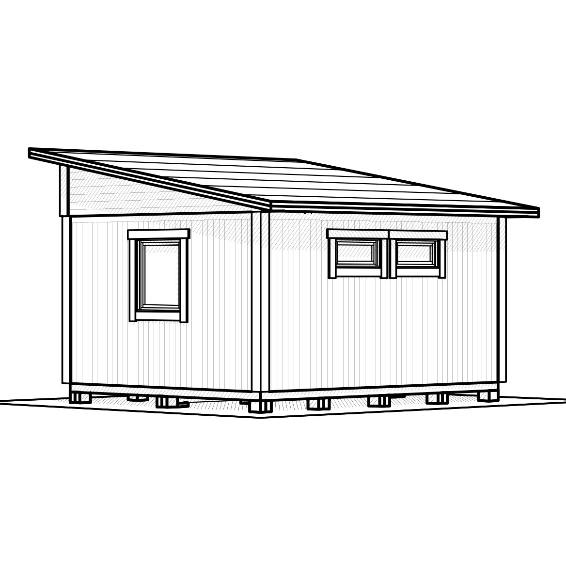 Attefallshus Vibostugan Njuta Funkis 20-3