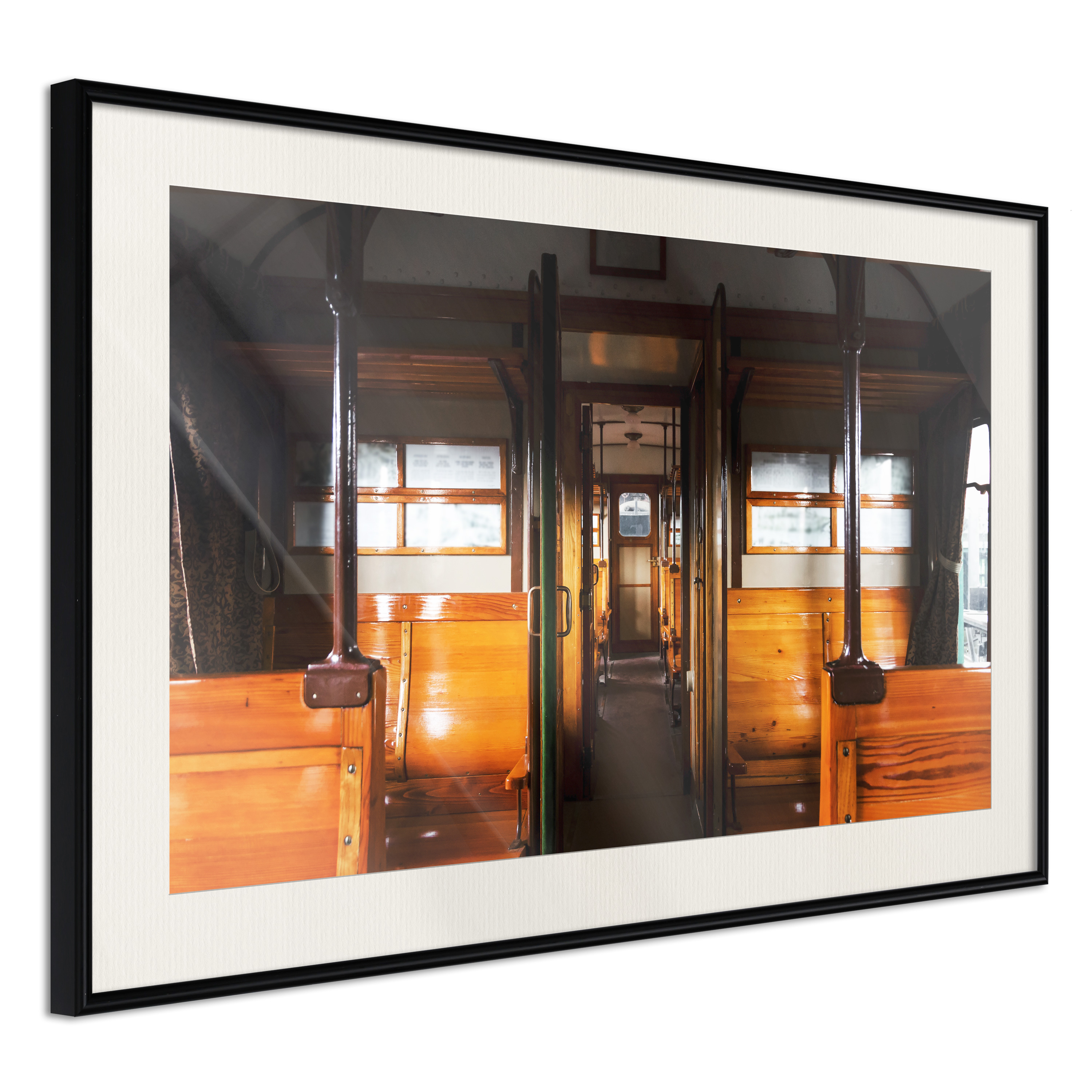 Affisch - Long Journey [Poster] 60x40 Svart ram med passepartout, 60x40 cm