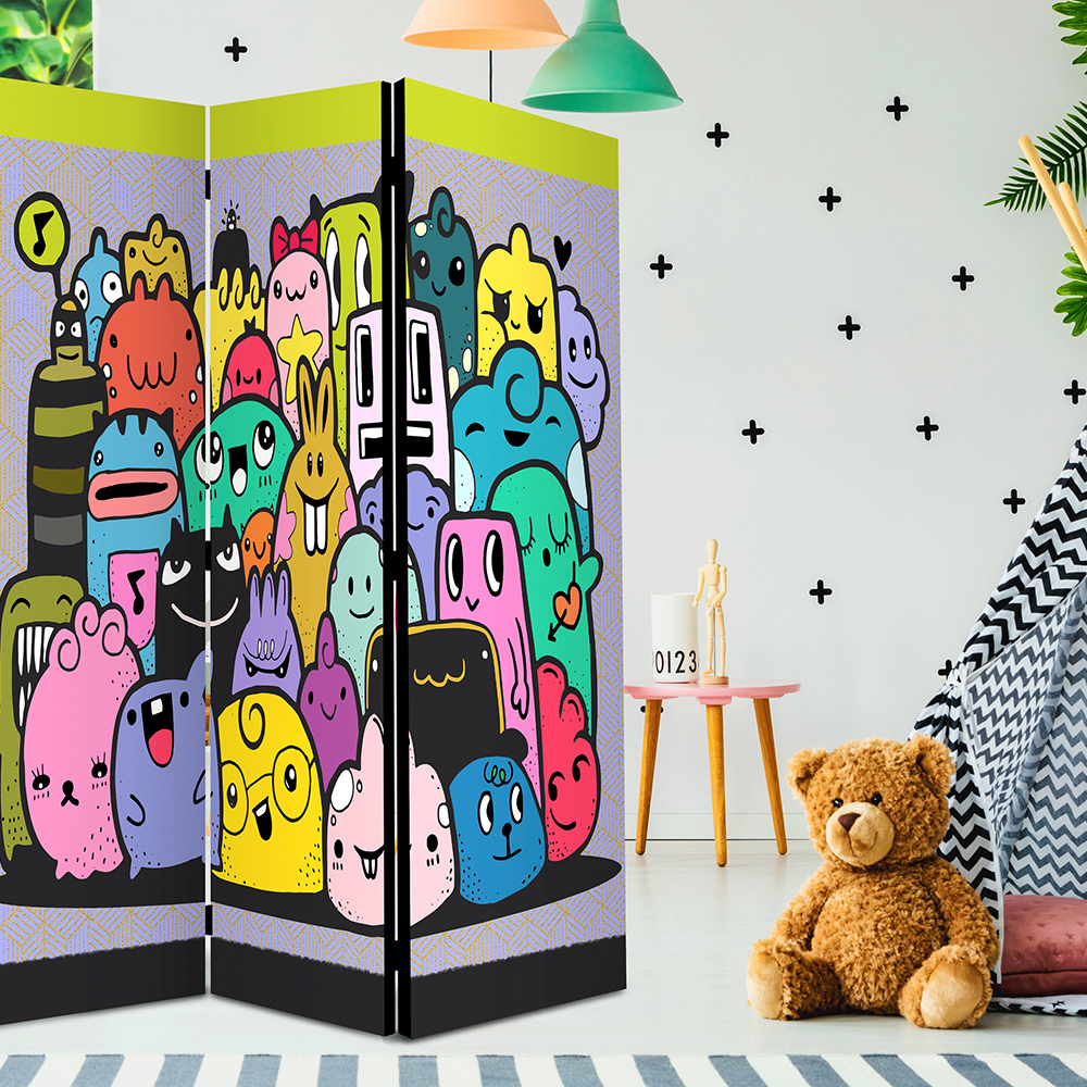 Rumsavdelare Arkiio Monsters From 3rd C Grade 135x172 cm