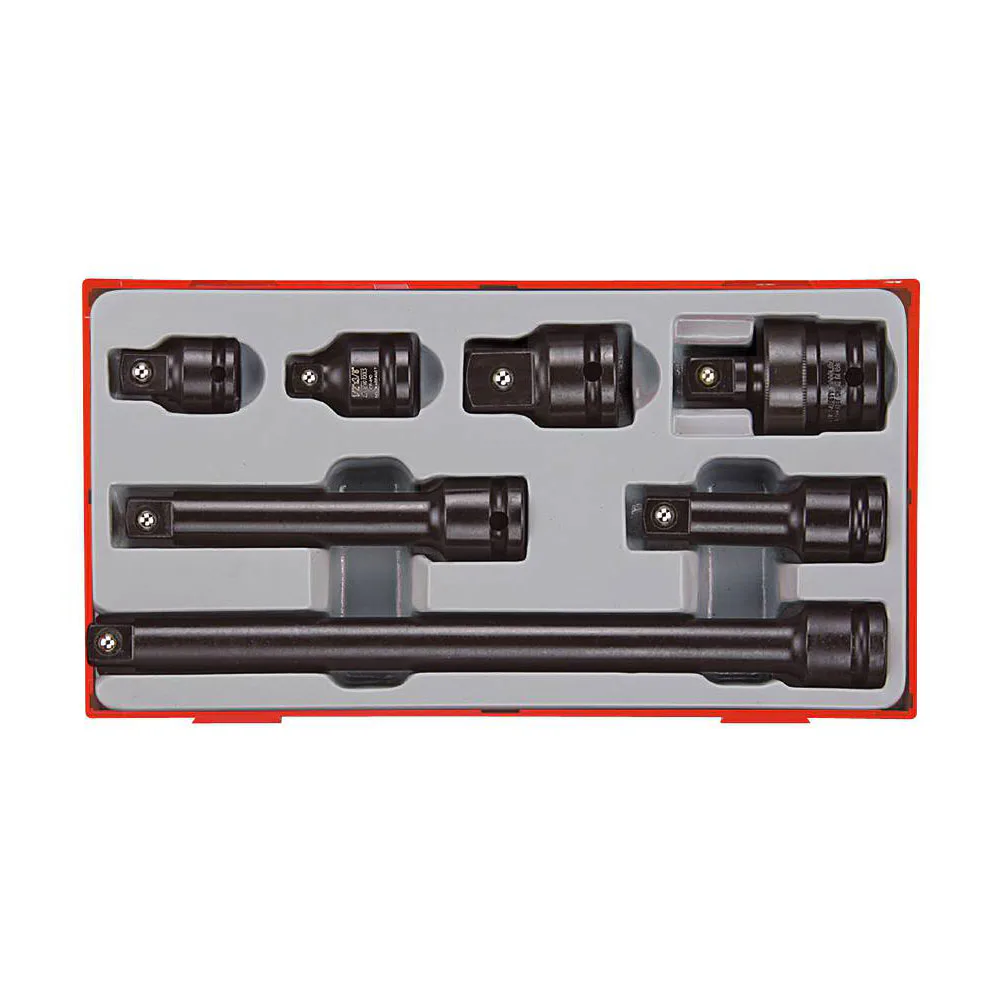 Krafthylsverktygssats 13 delar med 1/2 tum fyrkantsfäste Teng Tools TT9207A