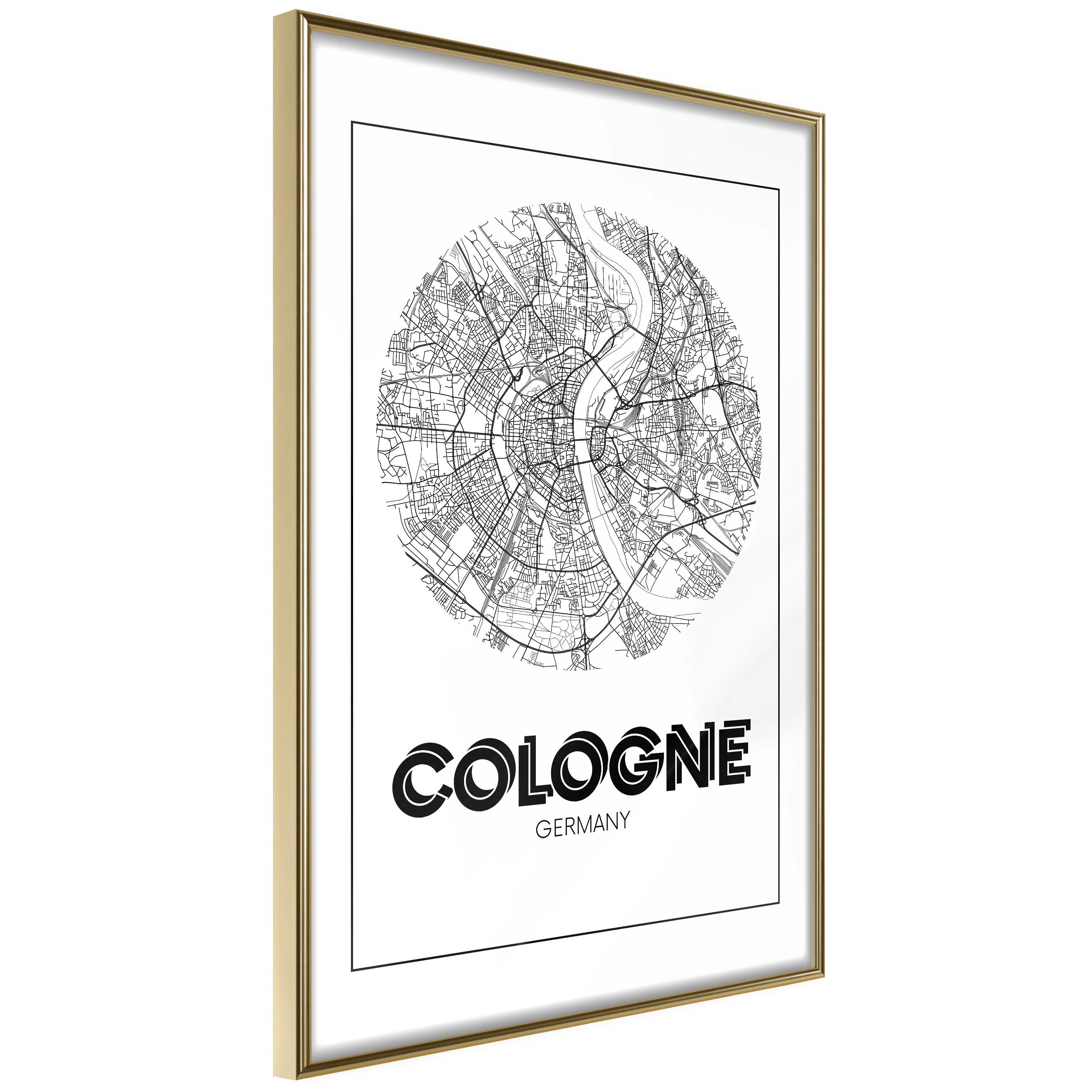 Poster Artgeist Affisch Retro Cologne