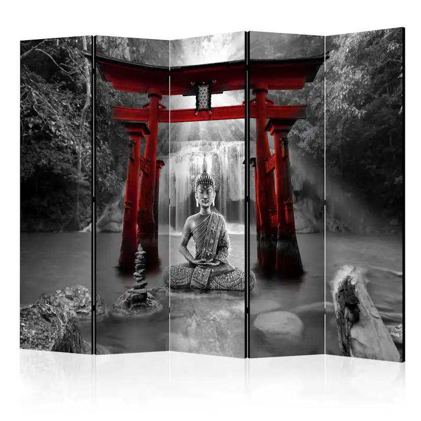 Rumsavdelare Arkiio Buddha Smile Red II 225x172 cm