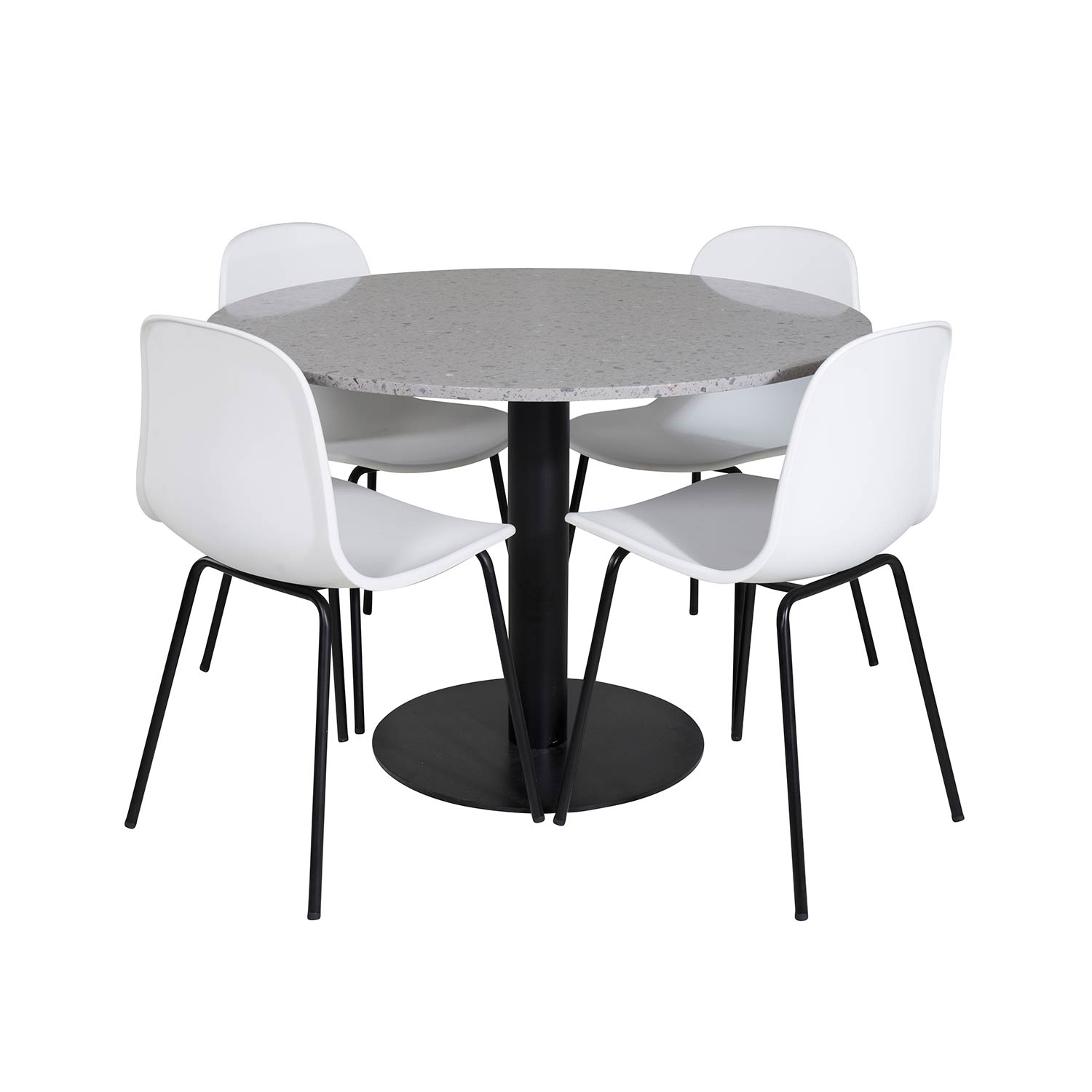 Matgrupp Venture Home Roxanna med 4 Ardi Stolar Runt