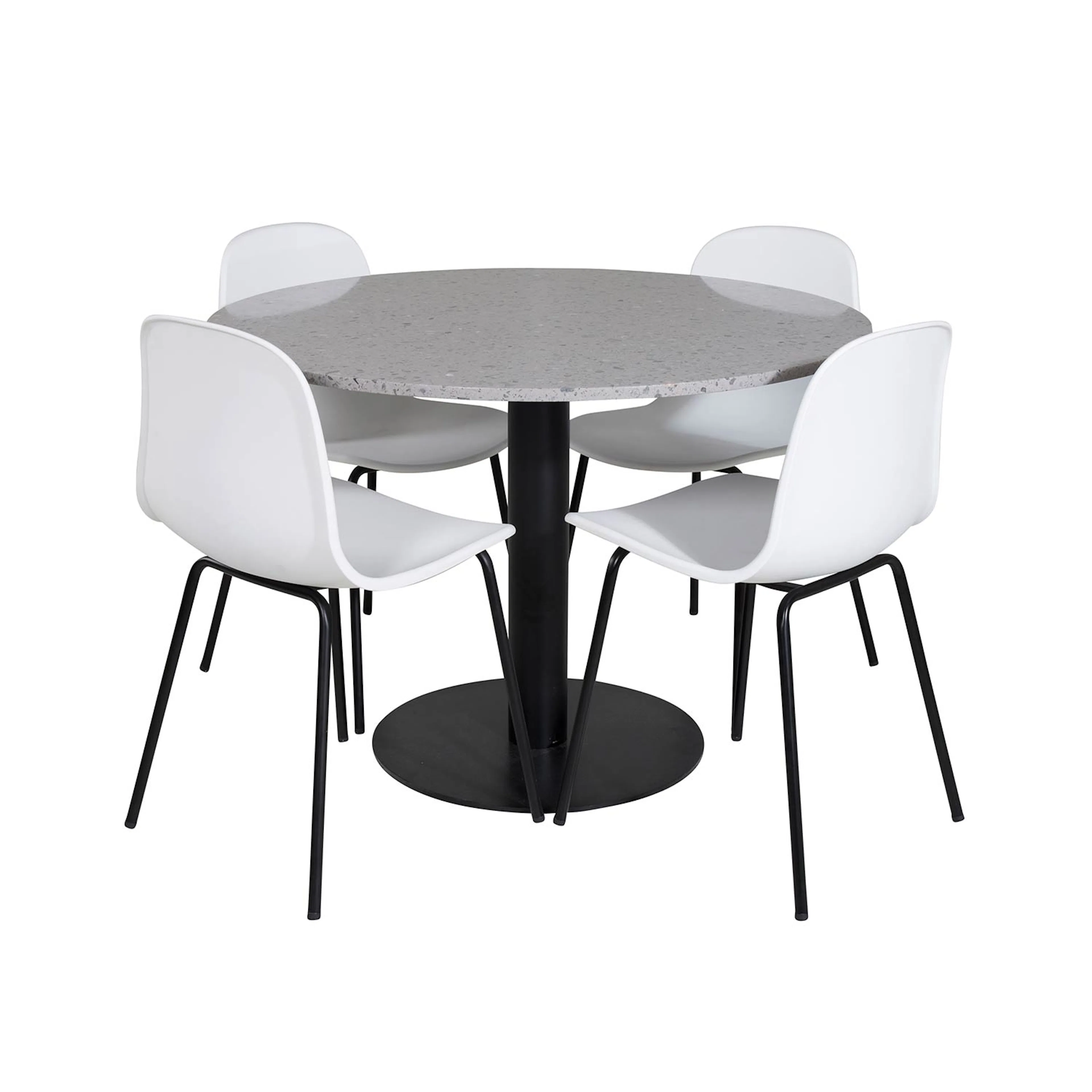 Matgrupp Venture Home Roxanna med 4 Ardi Stolar Runt