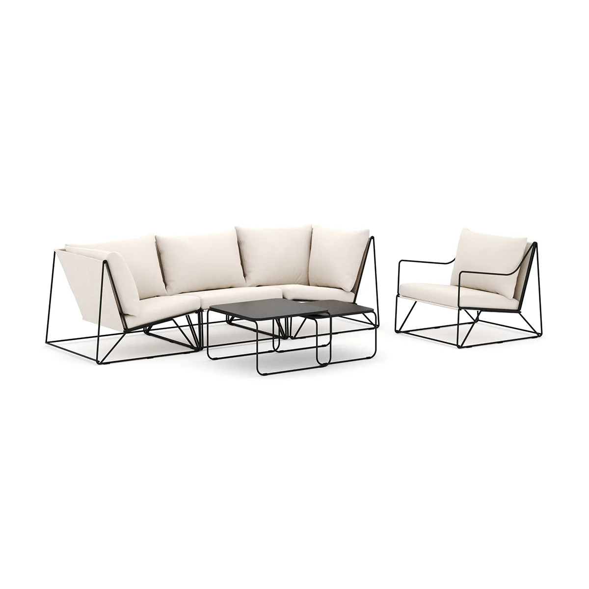 Svart/Beige