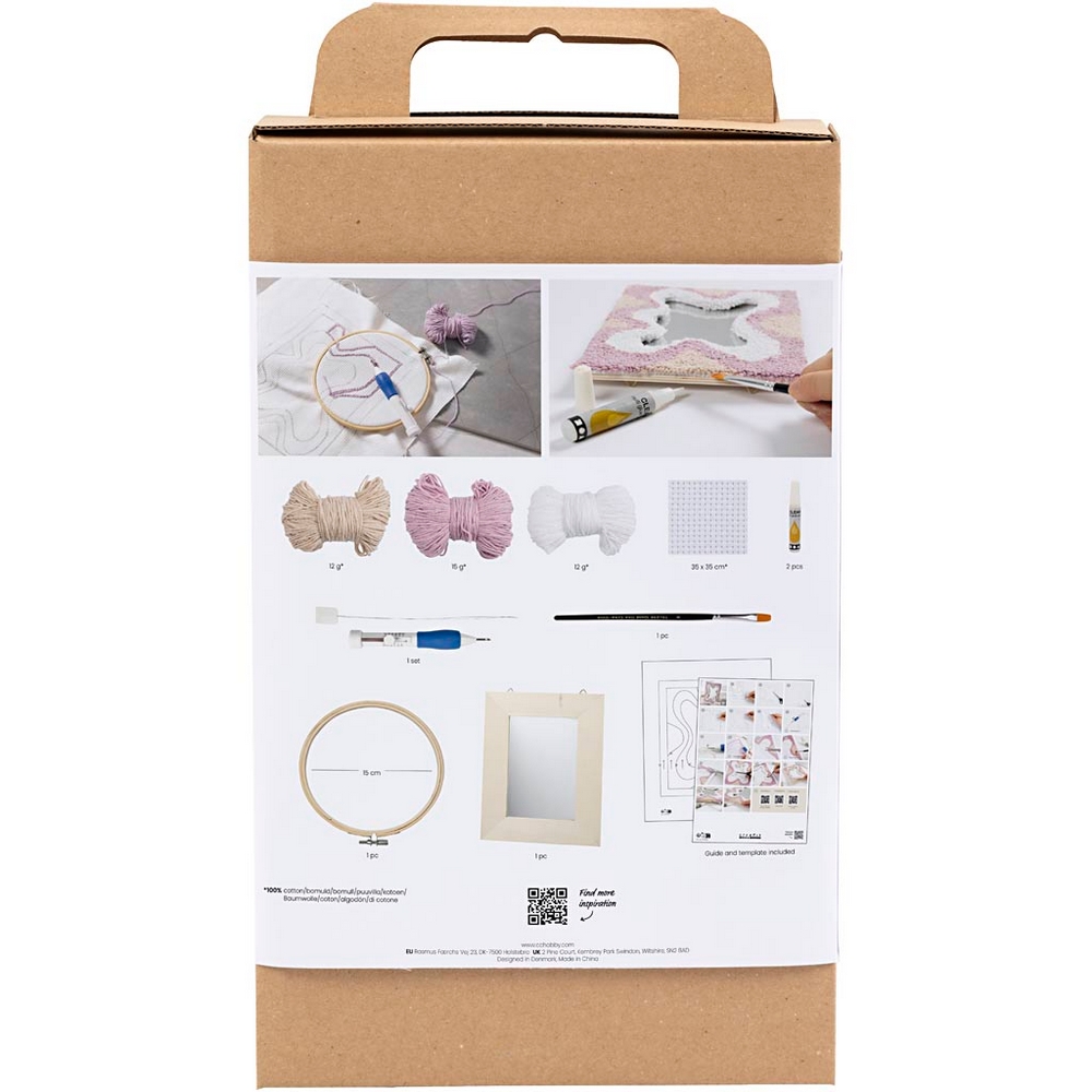 DIY-kit Creativ Company Punch Needle Spegel