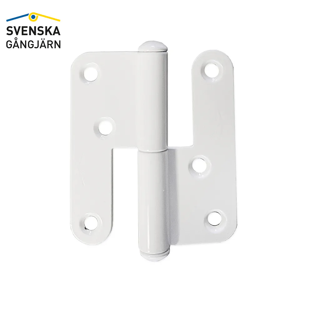 Gångjärn 1228-85 Vä, vitlack Vänster, Vit, Standard knopp