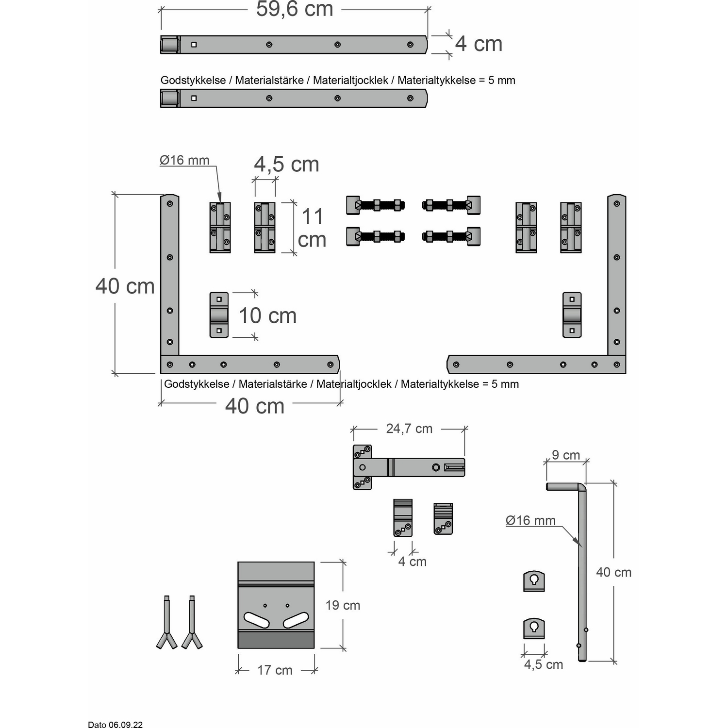 Dubbelgrind PLUS Harmoni inkl. Beslag