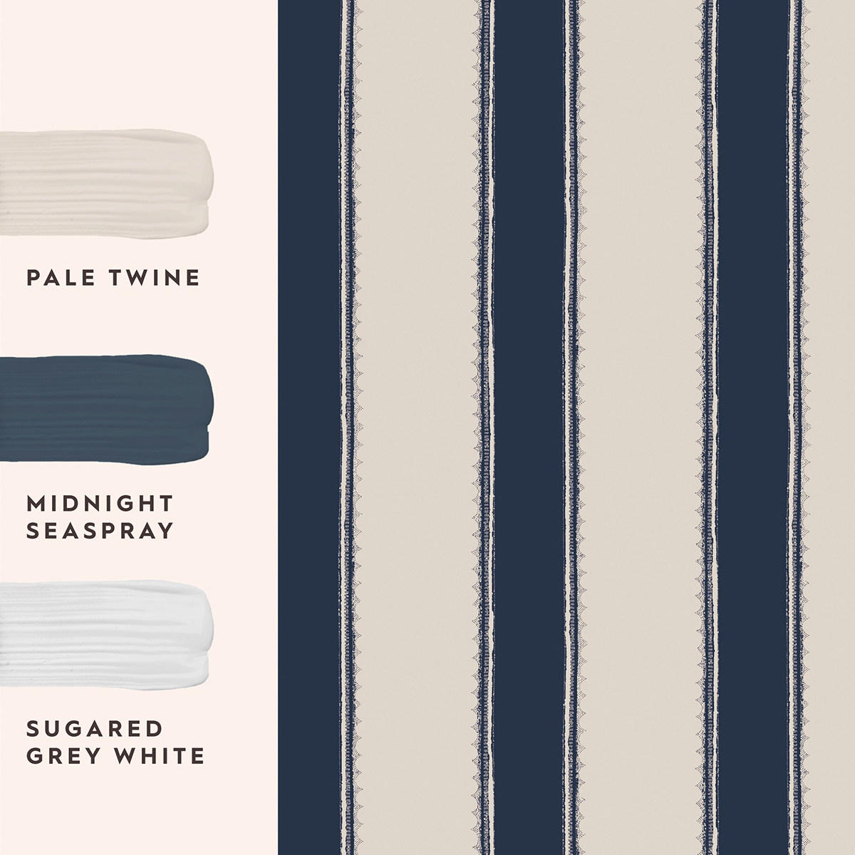 Tapet Laura Ashley Denwick Stripe