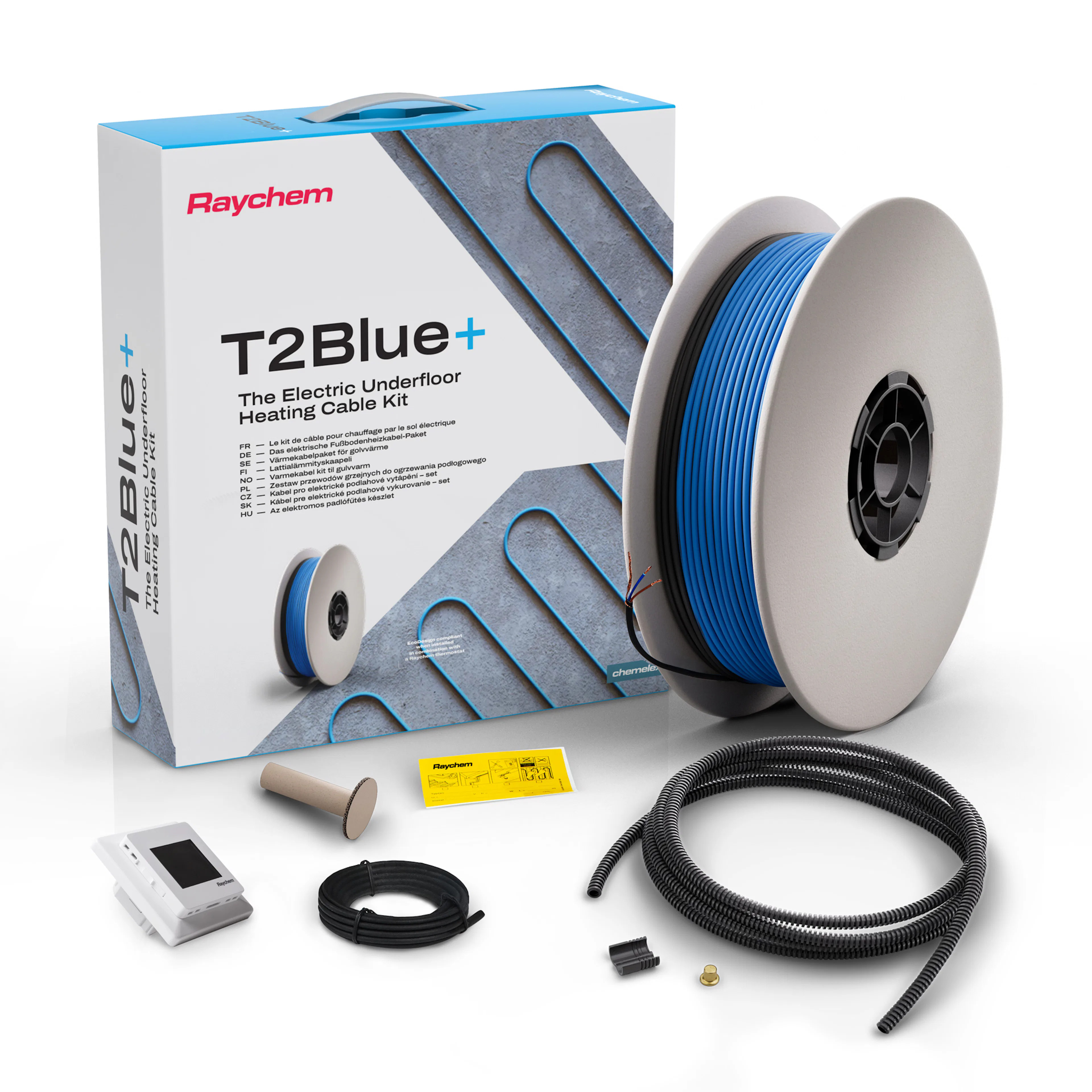 VÄRMEKABEL T2BLÅ+12 10M TERM R-BL12P-10M-120W/SENZ-WIFI 10 m