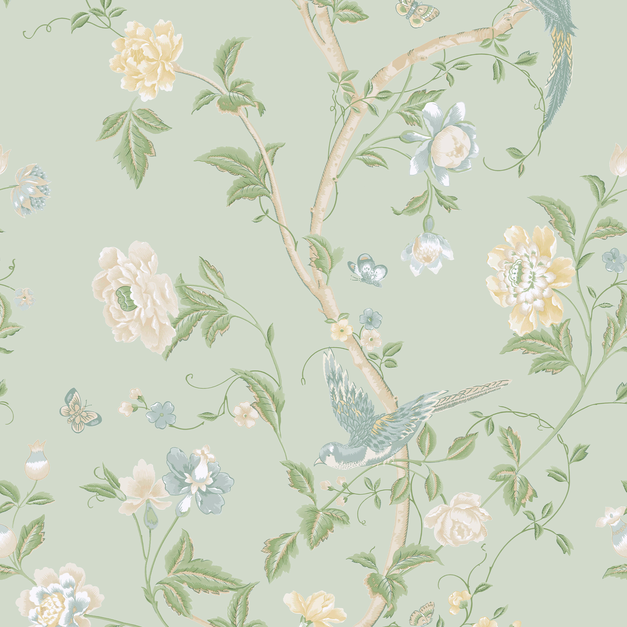 Tapet Laura Ashley Summer Palace Eau De Nil 121407