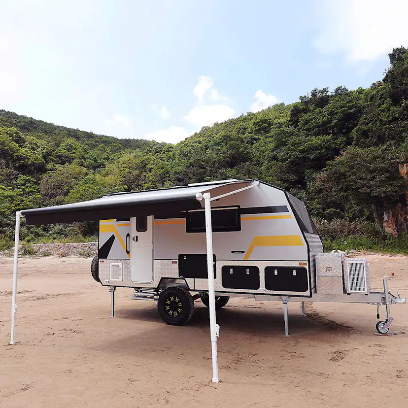 Markistält 5*2,5m - väggmonterad 5 m